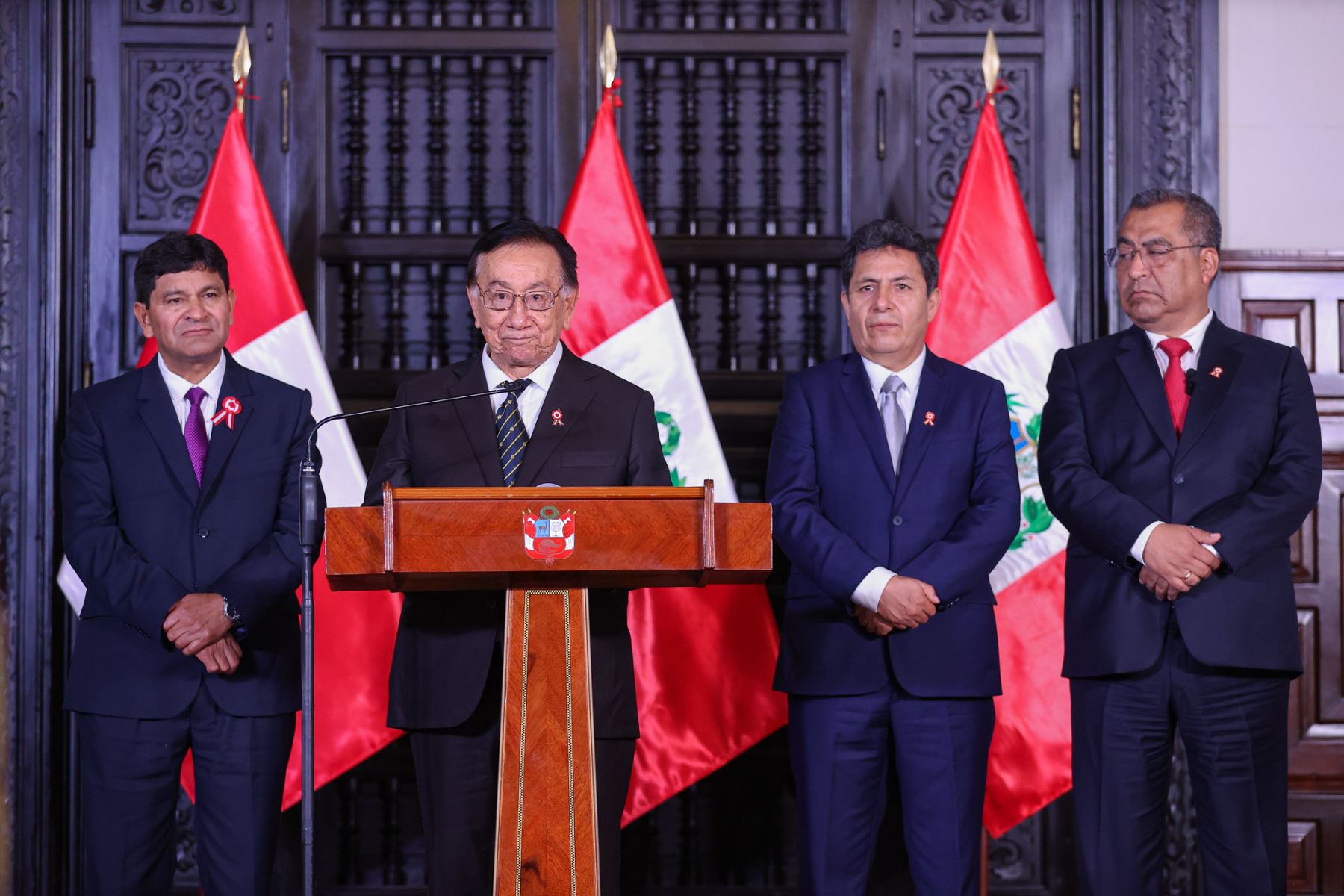 El presidente de la República, José María Balcázar, participó en la ceremonia de anuncio del Convenio para la Ejecución del Tercer Componente de la Vía Arequipa-La Joya, una obra estratégica que fortalecerá la conectividad y el desarrollo del sur del país. Foto: ANDINA/Prensa Presidencia
