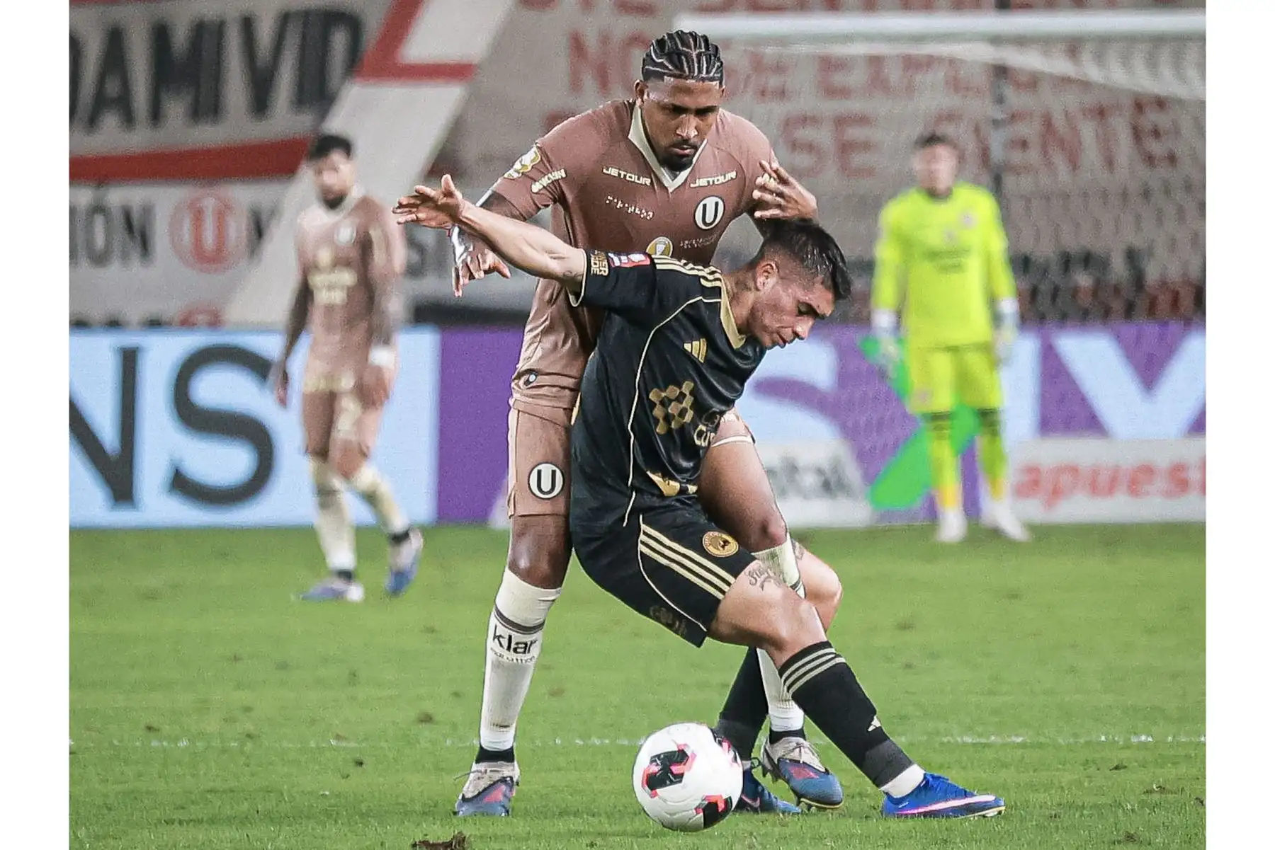 Universitario de Deportes derrotó 2-1 a Cusco FC en el Estadio Monumental por la segunda fecha del Torneo Clausura. Los goles cremas fueron anotados por Alex Valera y Gianluca Lapadula, quien marcó su primer gol con la camiseta crema. Foto: Liga 1