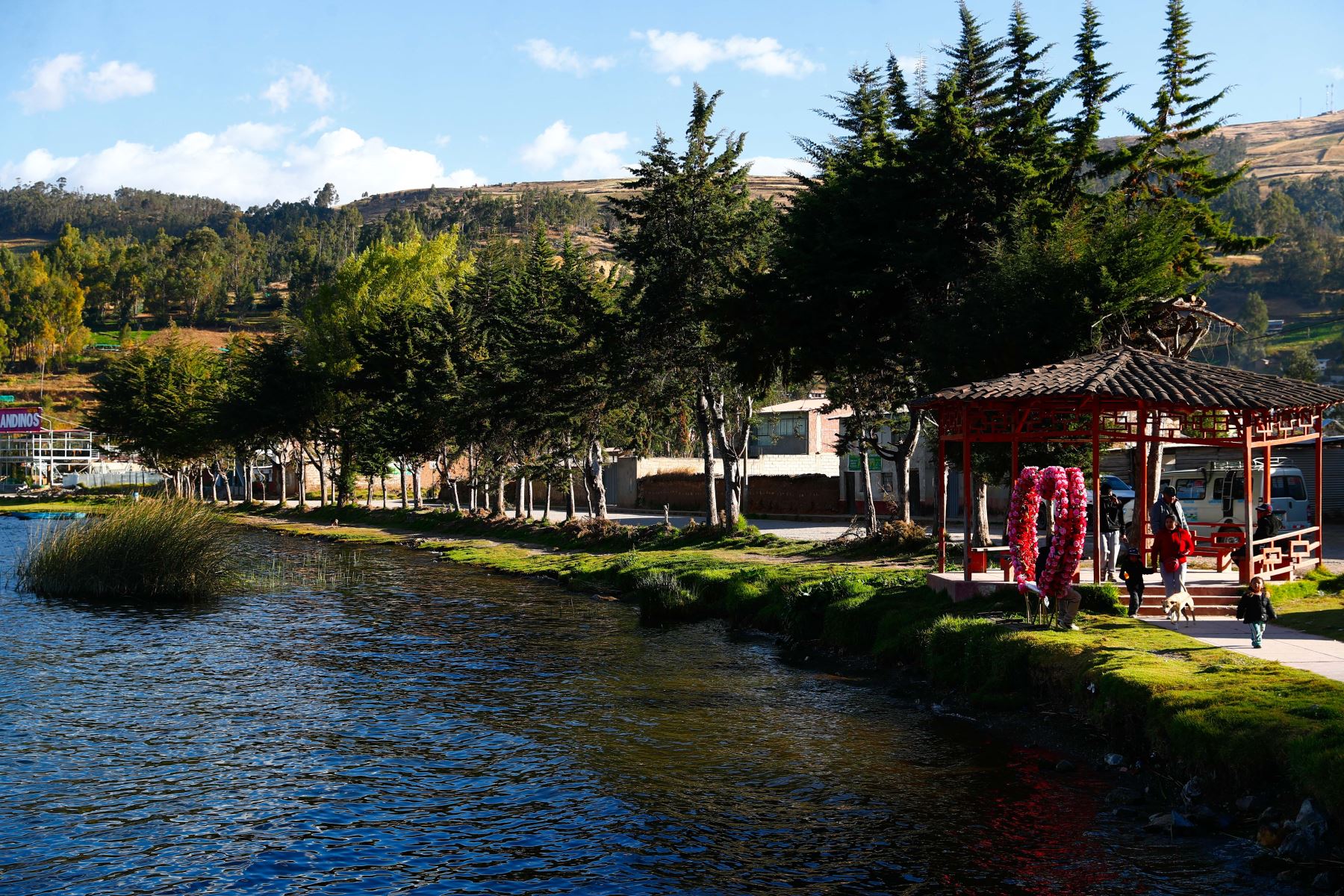La laguna Pacucha de Apurímac es uno de los principales atractivos de la región, fuera de su capital Andahuaylas. Muchos turistas suelen pasear por la laguna en bote, apreciar el paisaje y la fauna silvestre que ahí habita, y de paso disfrutar de la gastronomía del lugar y visitar el sitio arqueológico de Sóndor que se ubica muy cerca. Foto: ANDINA/Daniel Bracamonte