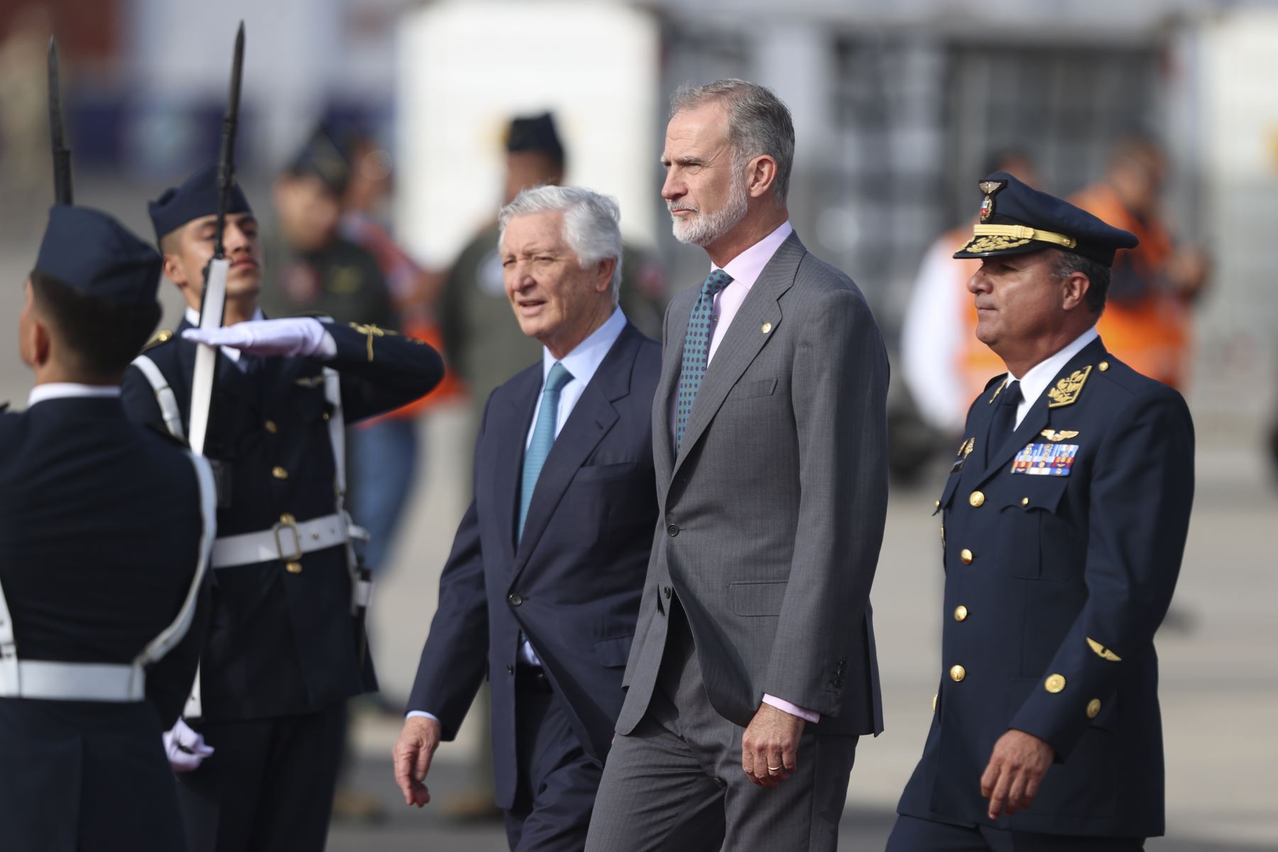 El rey de España, Felipe VI, llega al Perú para participar en la ceremonia de transmisión del mando supremo a la presidenta electa, Keiko Fujimori, que se realizará el martes 28 de julio. Foto: ANDINA/Jhonel Rodríguez Robles