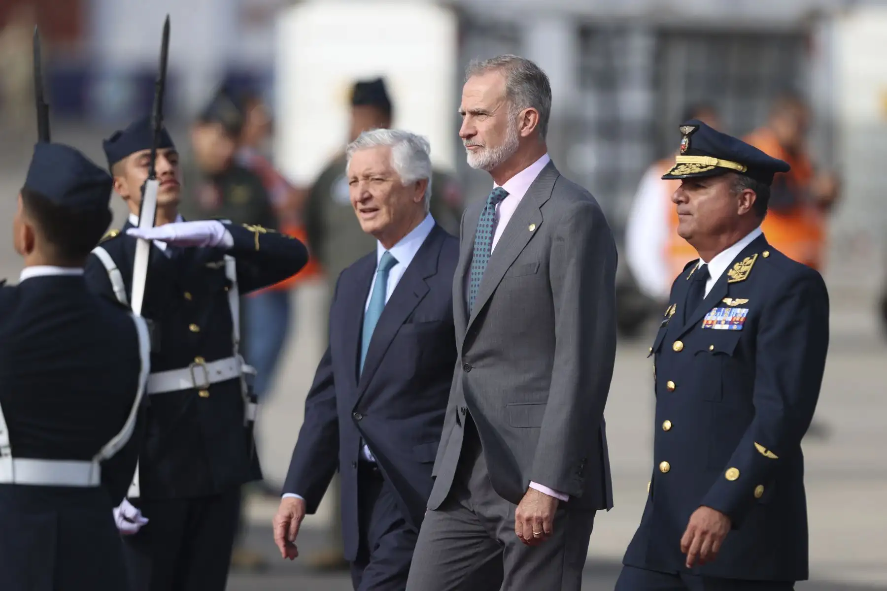El rey de España, Felipe VI, llega al Perú para participar en la ceremonia de transmisión del mando supremo a la presidenta electa, Keiko Fujimori, que se realizará el martes 28 de julio. Foto: ANDINA/Jhonel Rodríguez Robles