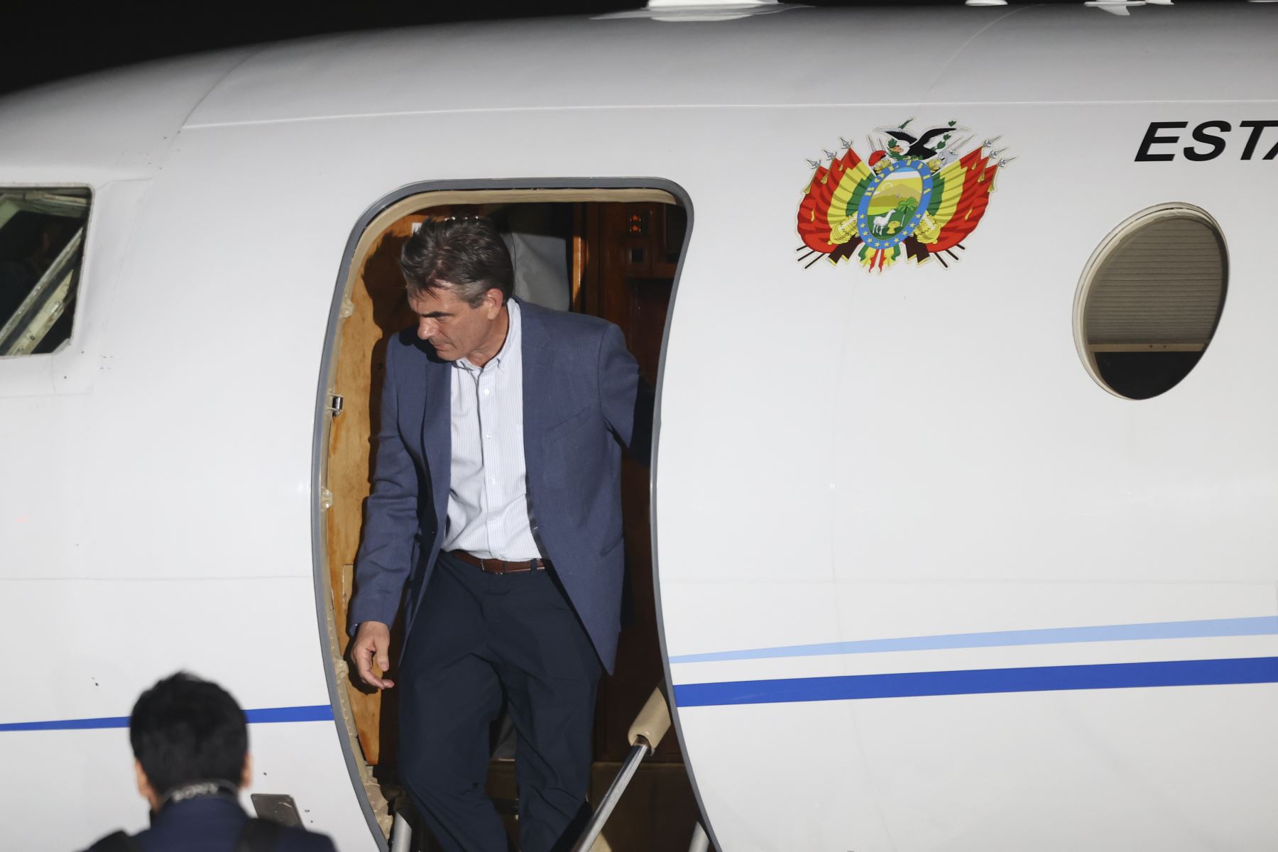 El presidente de Bolivia, Rodrigo Paz Pereira, llega al Perú para participar en la ceremonia de transmisión del mando supremo a la presidenta electa, Keiko Fujimori, que se realizará el martes 28 de julio. Foto: ANDINA/Jhonel Rodríguez Robles