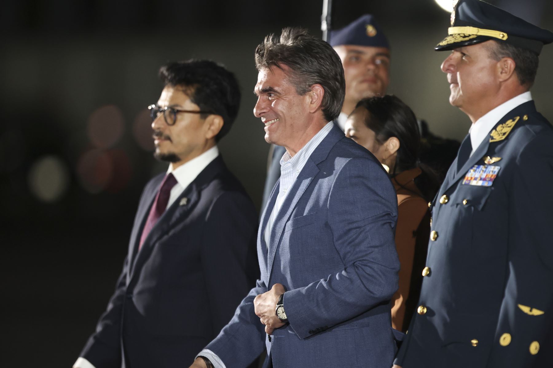 El presidente de Bolivia, Rodrigo Paz Pereira, llega al Perú para participar en la ceremonia de transmisión del mando supremo a la presidenta electa, Keiko Fujimori, que se realizará el martes 28 de julio. Foto: ANDINA/Jhonel Rodríguez Robles