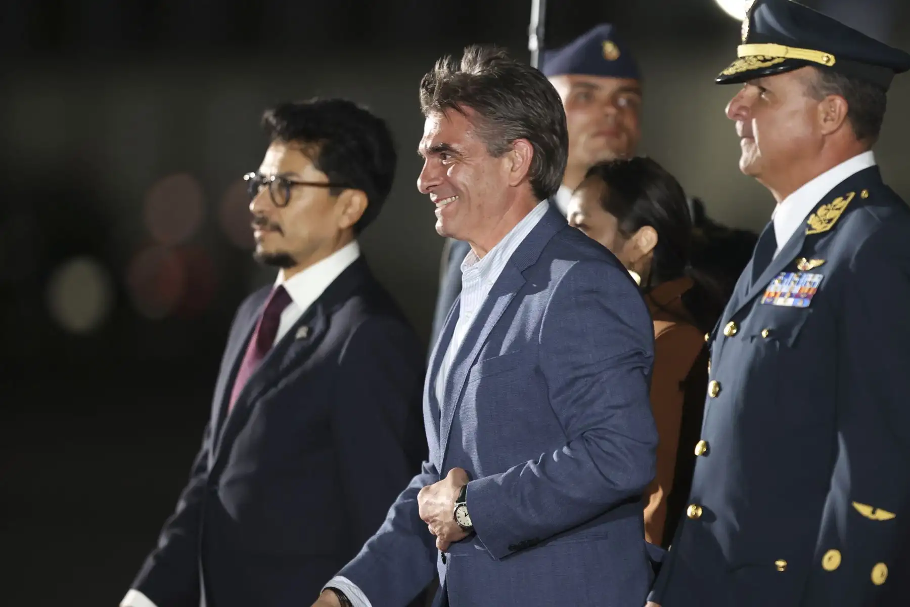 El presidente de Bolivia, Rodrigo Paz Pereira, llega al Perú para participar en la ceremonia de transmisión del mando supremo a la presidenta electa, Keiko Fujimori, que se realizará el martes 28 de julio. Foto: ANDINA/Jhonel Rodríguez Robles