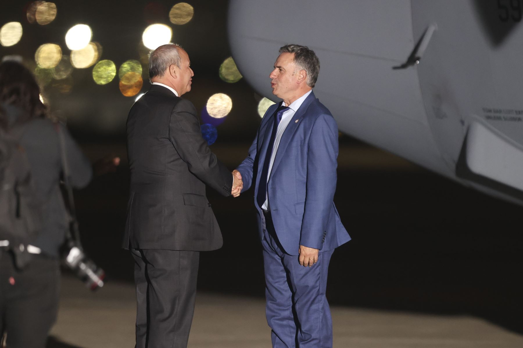 El presidente de Uruguay, Yamandú Orsi, llega al Perú para participar en la ceremonia de transmisión del mando supremo a la presidenta electa, Keiko Fujimori, que se realizará el martes 28 de julio. Foto: ANDINA/Jhonel Rodríguez Robles