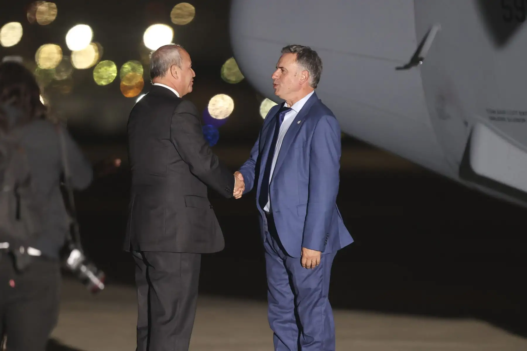 El presidente de Uruguay, Yamandú Orsi, llega al Perú para participar en la ceremonia de transmisión del mando supremo a la presidenta electa, Keiko Fujimori, que se realizará el martes 28 de julio. Foto: ANDINA/Jhonel Rodríguez Robles