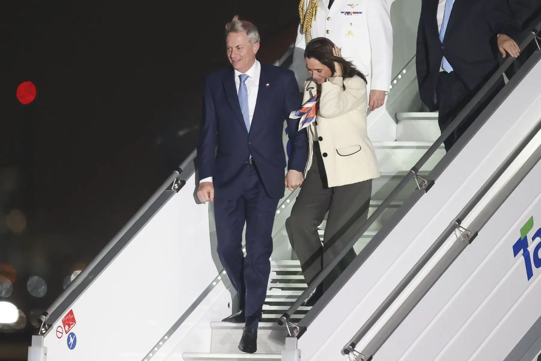 El presidente de Chile, José Antonio Kast, llega al Perú para participar en la ceremonia de transmisión del mando supremo a la presidenta electa, Keiko Fujimori, que se realizará el martes 28 de julio. Foto: ANDINA/Jhonel Rodríguez Robles