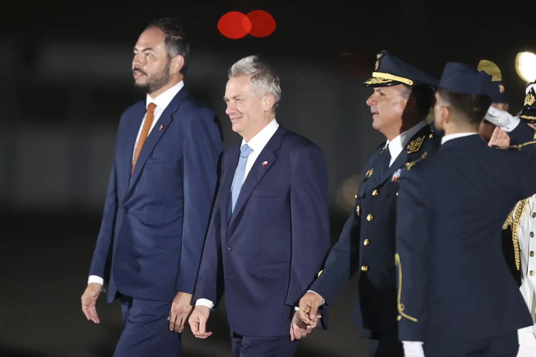 El presidente de Chile, José Antonio Kast, llega al Perú para participar en la ceremonia de transmisión del mando supremo a la presidenta electa, Keiko Fujimori, que se realizará el martes 28 de julio. Foto: ANDINA/Jhonel Rodríguez Robles