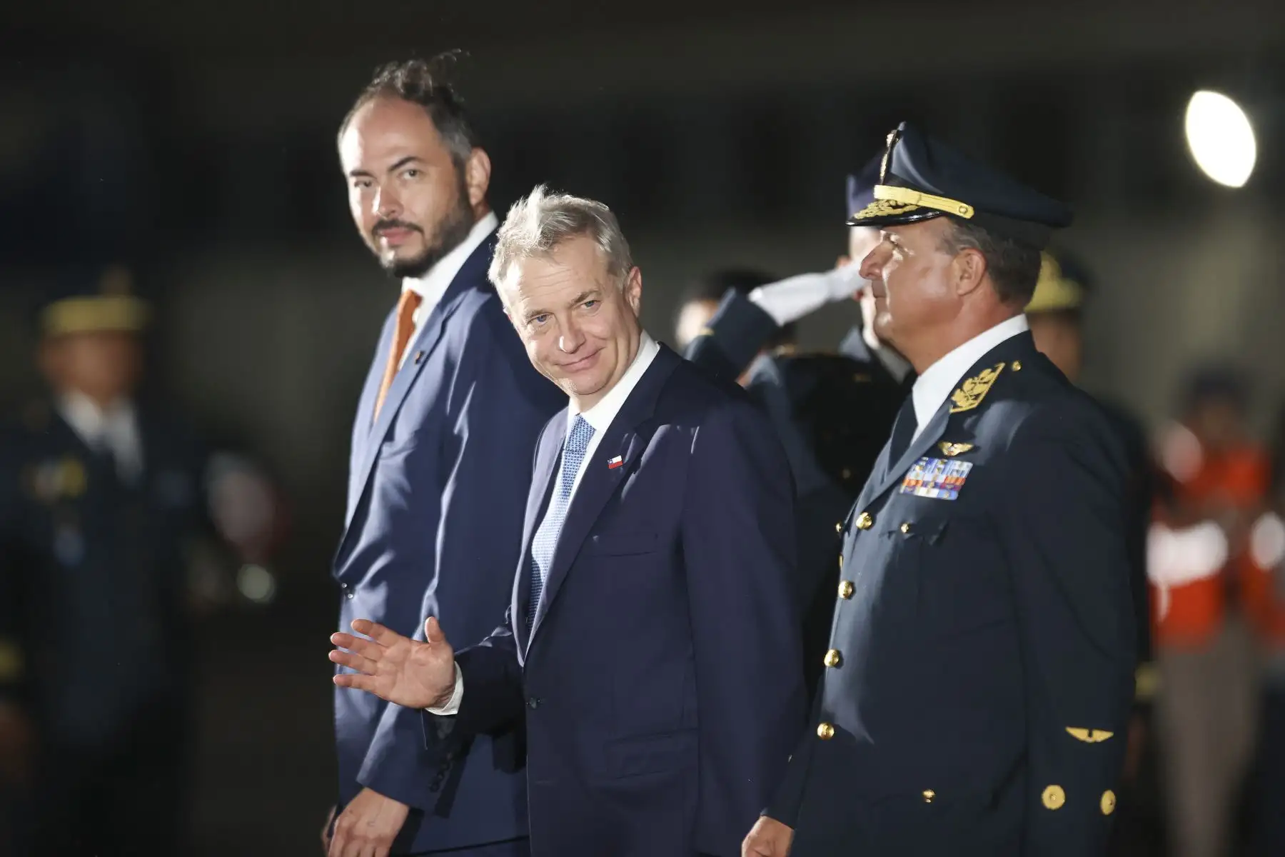 El presidente de Chile, José Antonio Kast, llega al Perú para participar en la ceremonia de transmisión del mando supremo a la presidenta electa, Keiko Fujimori, que se realizará el martes 28 de julio. Foto: ANDINA/Jhonel Rodríguez Robles