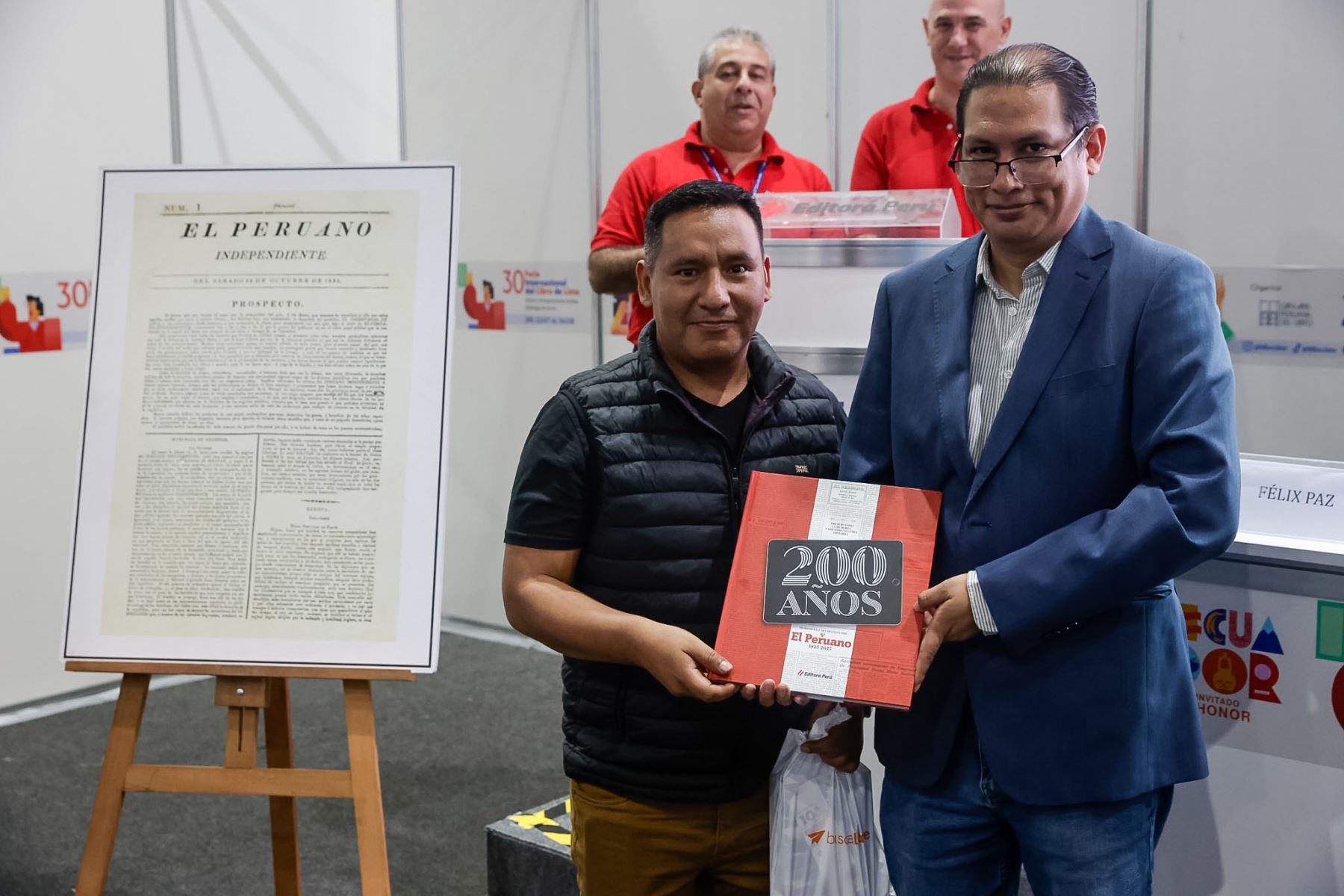 Editora Perú presentó en la FIL Lima 2026 el libro “200 años de El Peruano 1825-2025. Preservando la memoria, narrando nuestra historia”, publicación de su Fondo Editorial que recorre la historia del Diario Oficial desde su fundación en 1825 hasta su evolución digital, resaltando su legado como memoria documental del Perú. Foto: ANDINA/Luis Iparraguirre.