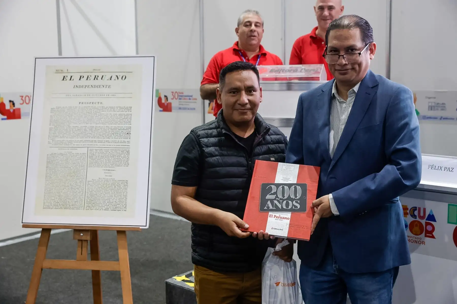 Editora Perú presentó en la FIL Lima 2026 el libro “200 años de El Peruano 1825-2025. Preservando la memoria, narrando nuestra historia”, publicación de su Fondo Editorial que recorre la historia del Diario Oficial desde su fundación en 1825 hasta su evolución digital, resaltando su legado como memoria documental del Perú. Foto: ANDINA/Luis Iparraguirre.