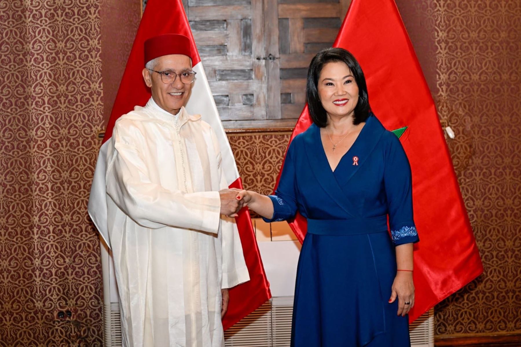 Keiko Fujimori recibió saludo de presidente de la Cámara de Representantes de Marruecos