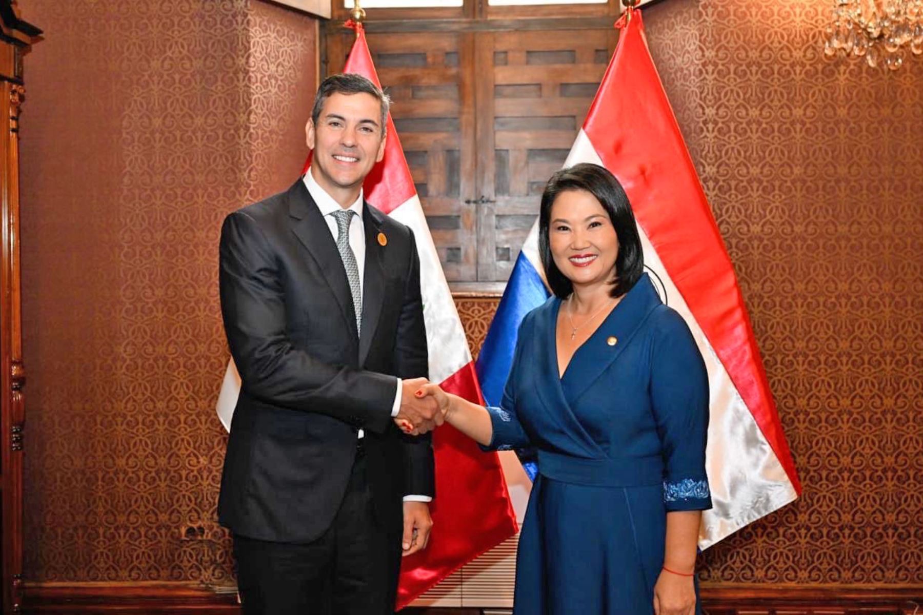 Keiko Fujimori y presidente de Paraguay abordaron temas de agenda común