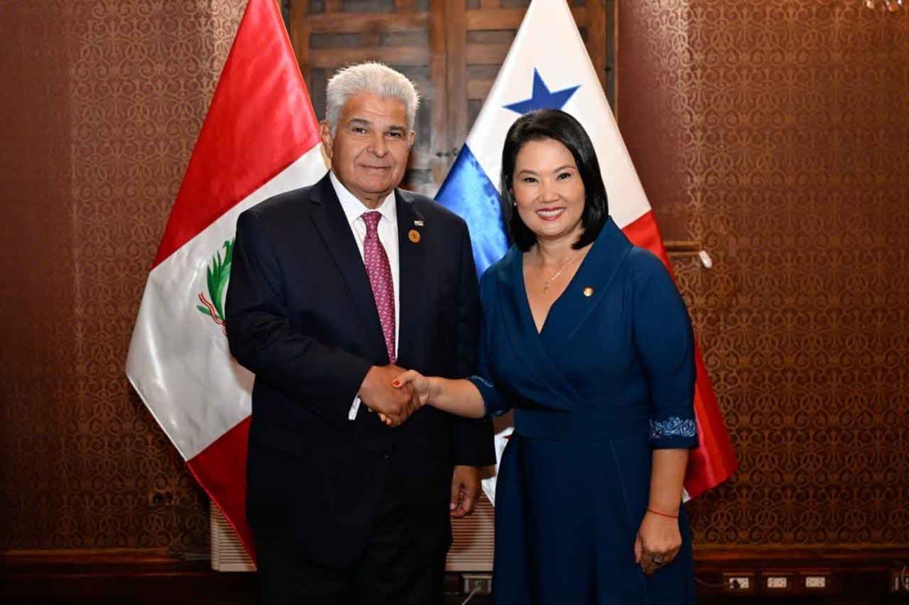Keiko Fujimori y presidente de Panamá dialogan para avanzar en agenda bilateral