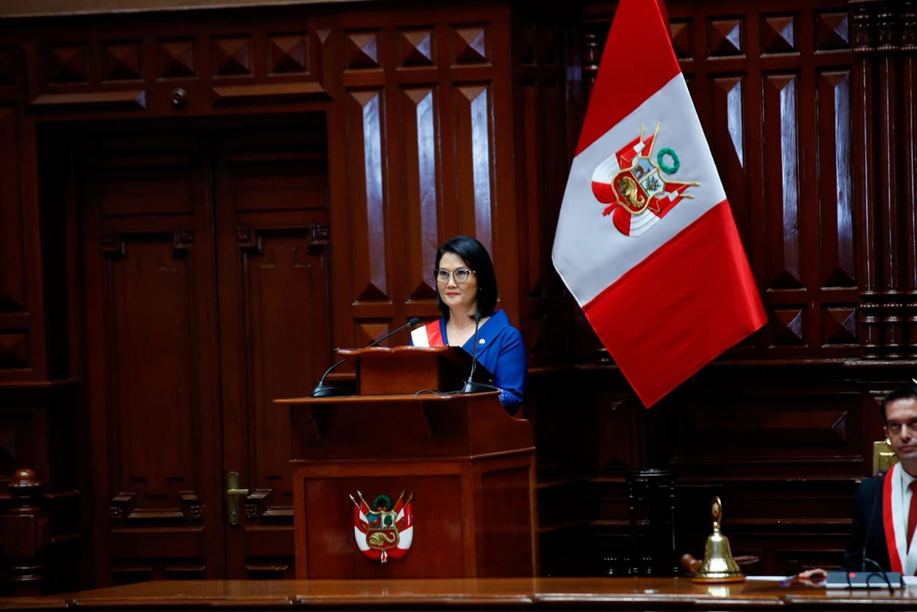 Presidenta Keiko Fujimori recibió el saludo de misiones diplomáticas y altas autoridades