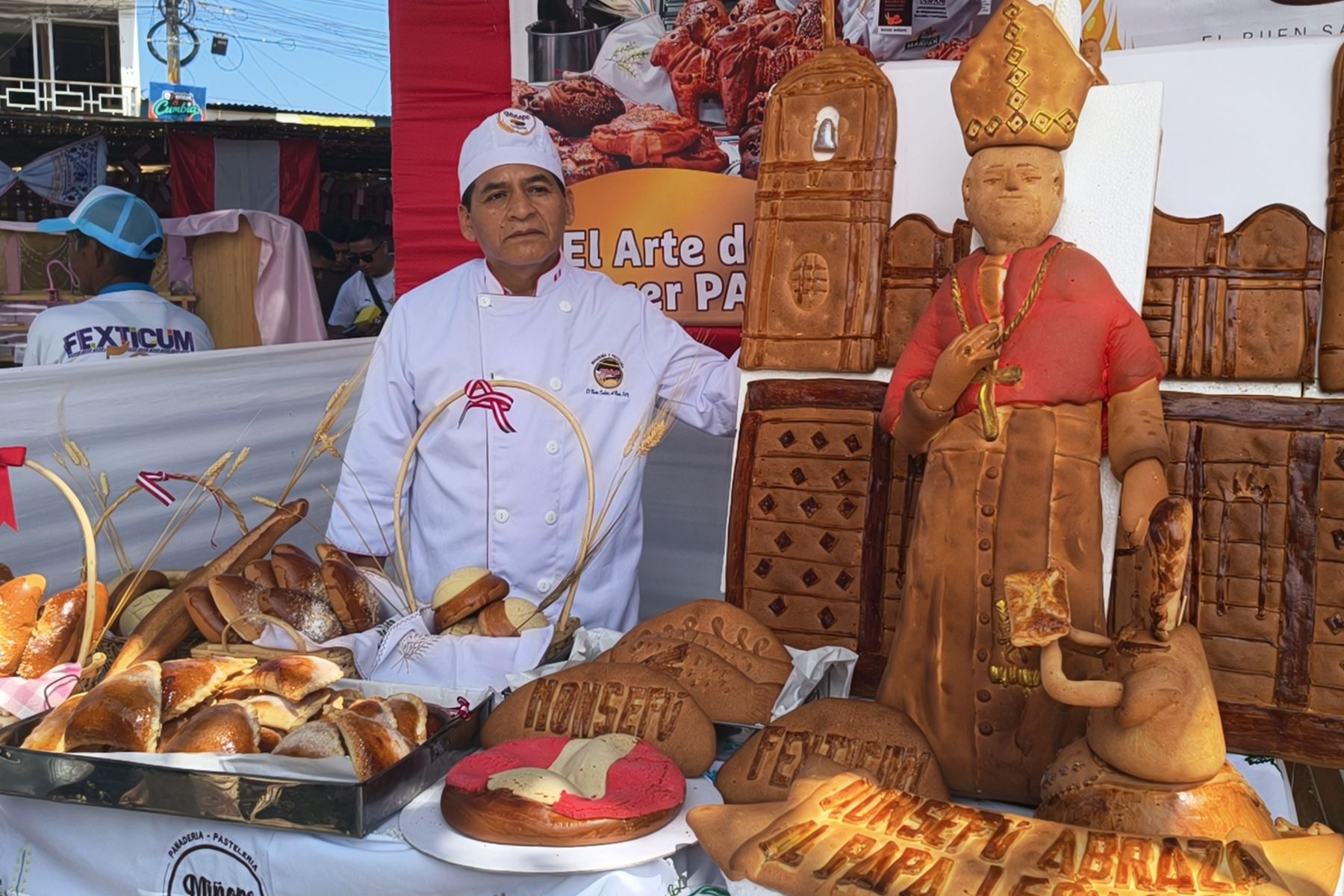 Fexticum 2026: panificadores deslumbran con esculturas comestibles horneadas en Monsefú