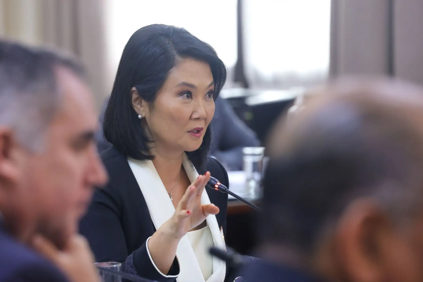 La presidenta de la república, Keiko Fujimori Higuchi, lidera la primera sesión del Consejo de Ministros. Foto: ANDINA/ Prensa Presidencia