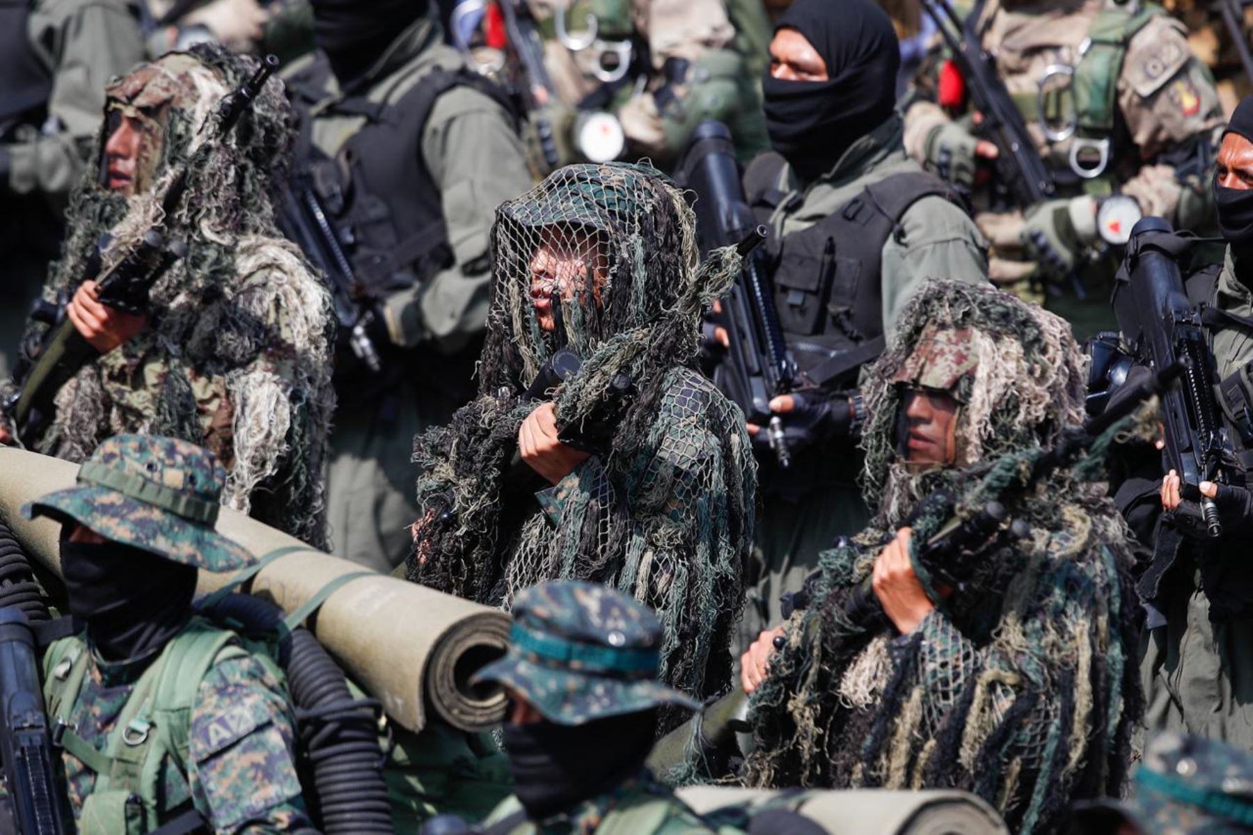 La compañía de infantes de Marina CONFUINMAR participa en el tercer agrupamiento de la Marina de Guerra del Perú. Foto: ANDINA/Ricardo Cuba.