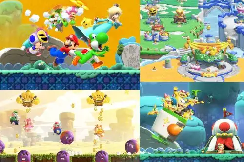 El juego Super Mario Bros. Wonder – Nintendo Switch 2 Edition + Encuentro en el Parque Belabel invita a los seguidores de la franquicia a explorar las ruinas encontradas por el Capitán Toad.