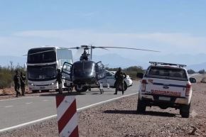 El helicóptero Bell 412 contratado por la Agencia Federal de Emergencias de Argentina sufrió en la mañana de este miércoles un accidente en la zona del parque provincial Ischigualasto, en la provincia de San Juan, por razones que se investigan. Foto: Difusión