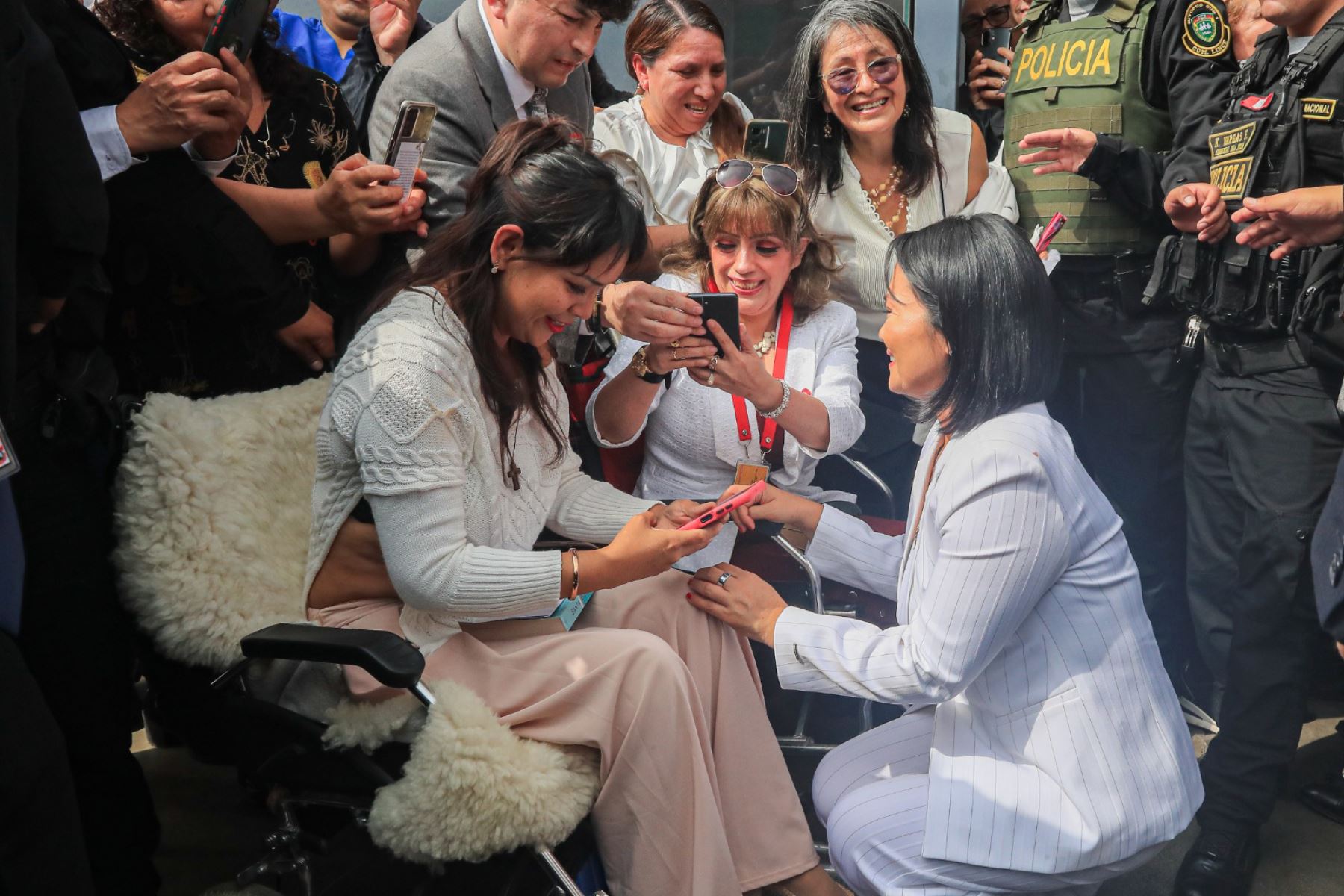 La presidenta de la república, Keiko Sofía Fujimori Higuchi, participa en la XXI Ceremonia de Acción de Gracias por el Perú, como parte de las actividades por las Fiestas Patrias en el mes de julio. Foto: ANDINA/Prensa Presidencia