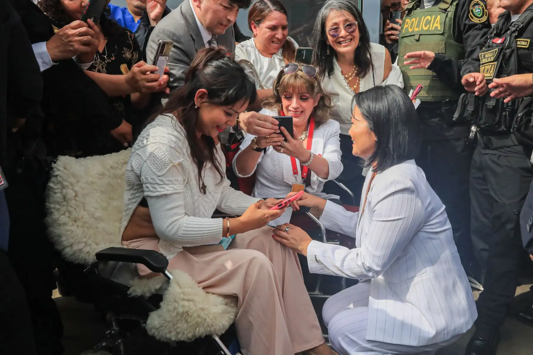 La presidenta de la república, Keiko Sofía Fujimori Higuchi, participa en la XXI Ceremonia de Acción de Gracias por el Perú, como parte de las actividades por las Fiestas Patrias en el mes de julio. Foto: ANDINA/Prensa Presidencia