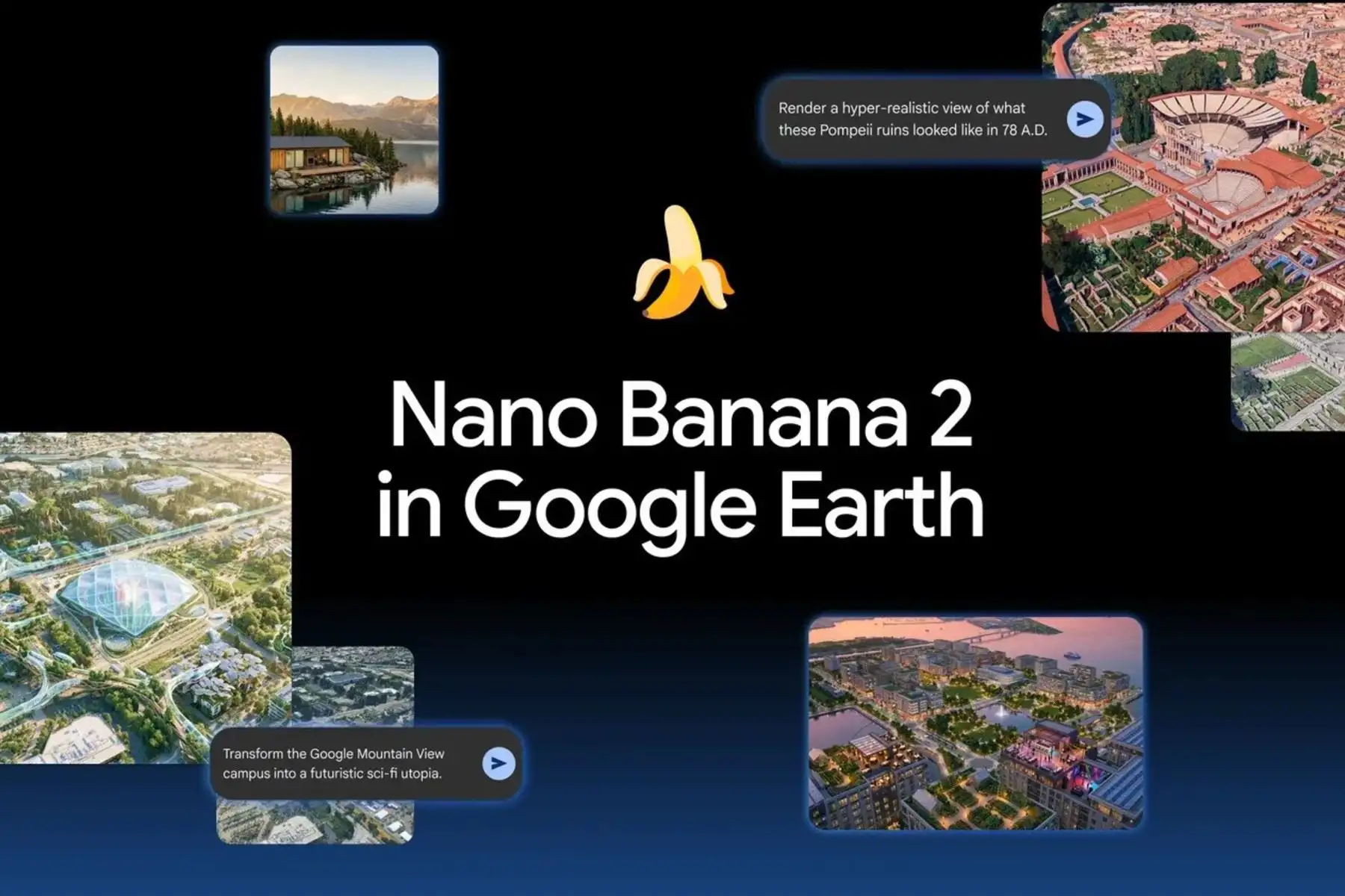 La generación de imágenes con Nano Banana 2 está disponible para los usuarios de Google Earth en su versión web.