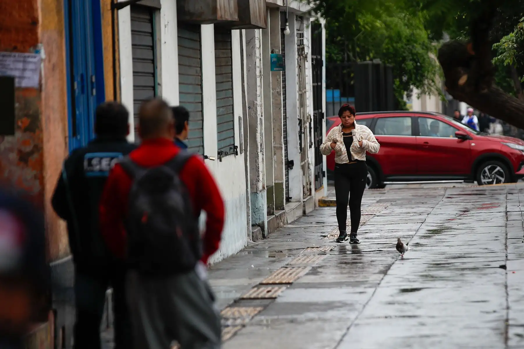Lima amaneció este domingo con una llovizna que dejó pistas y veredas mojadas en diversos sectores de la capital. El fenómeno estuvo acompañado de un descenso de la temperatura durante las primeras horas del día. Foto: ANDINA/Ricardo Cuba