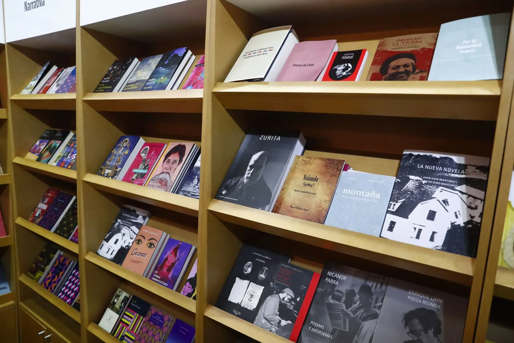 Chile se hace presente en la Feria Internacional del Libro de Lima 2026 a través del stand de su embajada, en donde el público podrá encontrar muchos títulos y autores de su vasta producción bibliográfica, en especial libros de literatura, tanto en narrativa como en poesía. Foto: ANDINA/Daniel Bracamonte