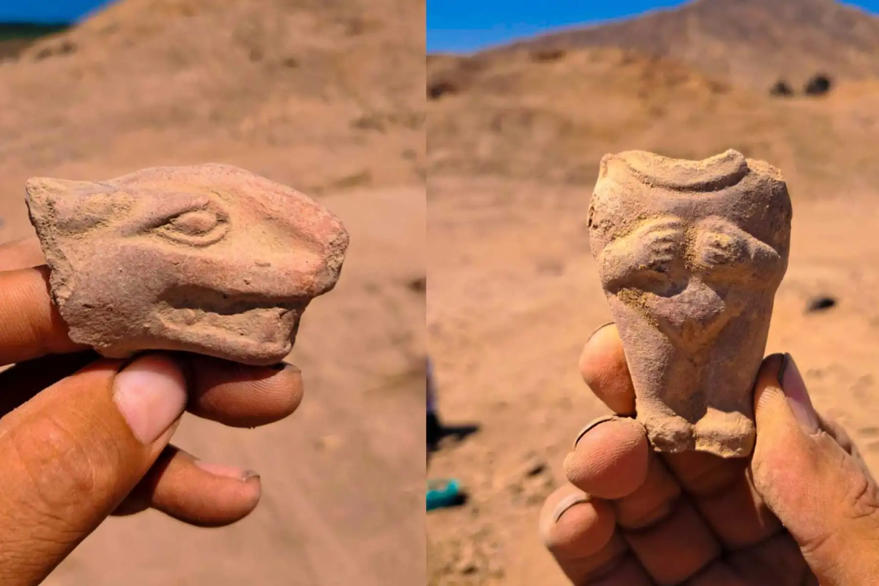 Las investigaciones arqueológicas en Cerro Mayal, en la región La Libertad, permitieron identificar nuevos moldes, residuos de producción cerámica y estructuras vinculadas a talleres de alfarería mochica que estuvieron en funcionamiento durante el siglo VII d. C. Foto: PRACH/UNMSM