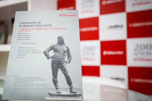 FIL Lima 2026: Editora Perú presenta el libro "Comentarios de Normas Legales: Laboral Vl . Derecho Colectivo"