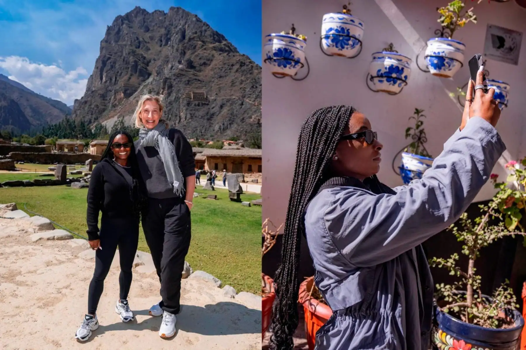 La gimnasta estadounidense Simone Biles, considerada una de las mejores atletas de todos los tiempos, disfrutó de su visita a Ollantaytambo, en Cusco, y quedó cautivada por los paisajes, la arquitectura inca y la belleza del Valle Sagrado.  Foto: ANDINA/ Facebook/ Panam Sports