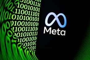 Esta imagen muestra el logotipo de la multinacional tecnológica estadounidense Meta. Foto: AFP