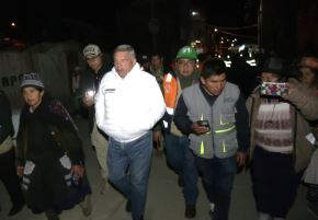 Ministro de Cultura, Alberto Beingolea, visitó en la noche las zonas afectadas por el sismo de magnitud 5.0 registrado el jueves 6 de agosto en la provincia de Chupaca y constató los daños causados por el evento natural.