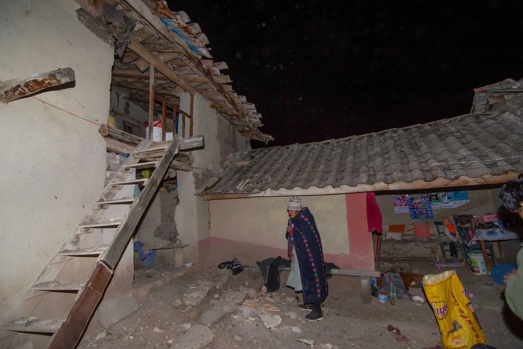 El sismo de magnitud 5.0 registrado en Junín dejó severos daños en viviendas, vías de comunicación e infraestructura pública de diversos distritos de Huancayo. Las autoridades mantienen las labores de atención y evaluación de la emergencia. Foto: ANDINA/Cortesía/Javier Ninanya.