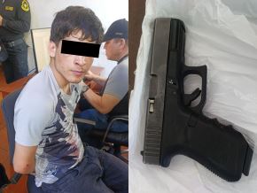 El rápido despliegue de la Policía Nacional del Perú (PNP) permitió la captura de un individuo y la incautación del arma de fuego. Foto: Difusión