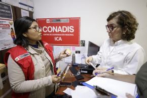 Titular del MIMP anunció que se activarán de inmediato coordinaciones entre el Conadis, la oficina del Gobierno Regional de Ica y las autoridades locales, a fin de trabajar articuladamente para acercar los servicios y facilitar la entrega de estos carnets.