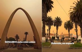 La tarde y noche del martes 11 de agosto el cielo de Tacna se torno de tonalidad anaranjada a causa de un ventarrón. El Senamhi explica que efectó provocó este evento natural.