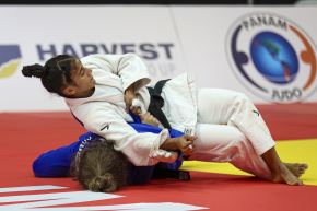 La judoca peruana Driulys Rivas obtuvo la medalla de bronce en la categoría -52 kg. Foto: ANDINA/Difusión