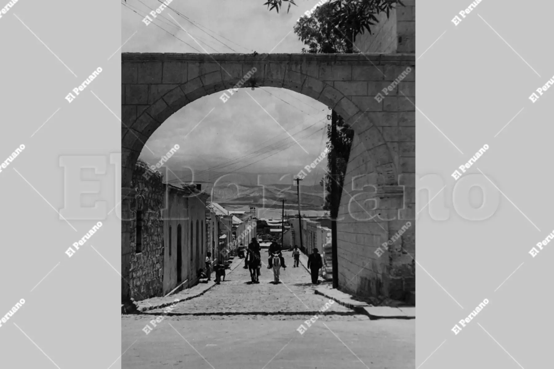 Arequipa - 1951 / Calles de Cayma. Foto: Archivo Histórico de El Peruano