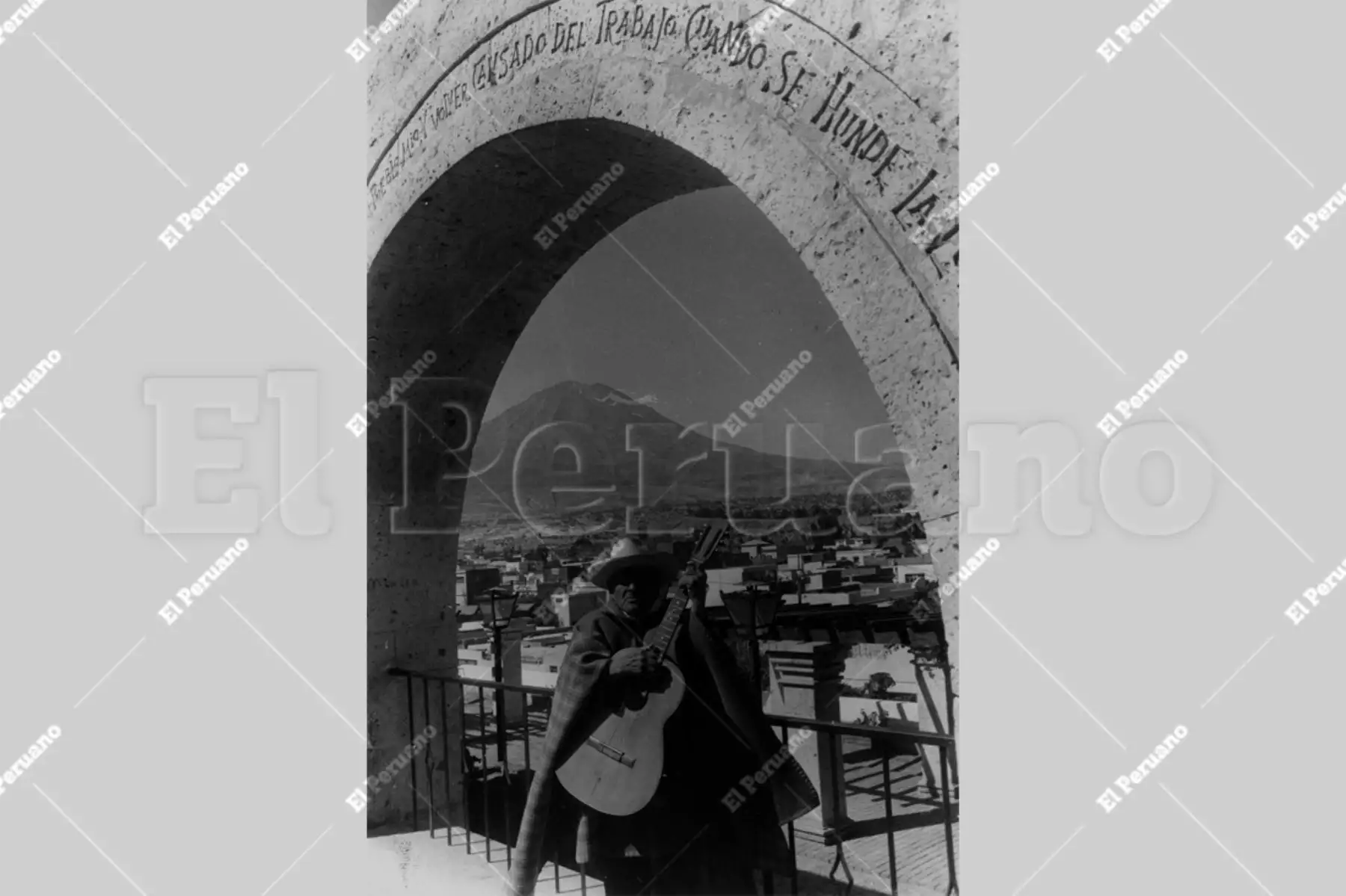 Arequipa - 1990 / Mirador de Yanahuara. Foto: Archivo Histórico de El Peruano