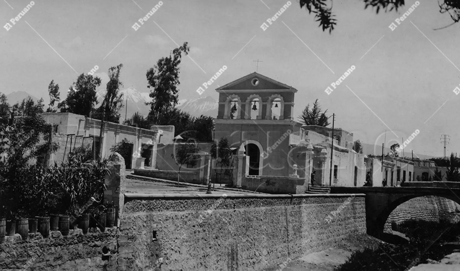 Arequipa - octubre 1940 / Iglesia de San Lázaro. Foto: Archivo Histórico de El Peruano