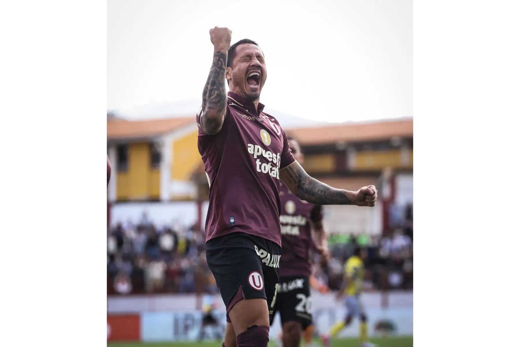 Universitario de Deportes venció de visita 3-2 a Cajamarca FC en el estadio Héroes de San Ramón. Los goles del equipo crema fueron anotados por César Inga, Alex Valera y Gianluca Lapadula. El partido corresponde a la quinta fecha del Torneo Clausura. Foto: Liga 1