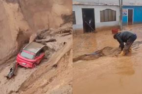 Varios huaicos se registraron esta mañana en la provincia de Tacna a causa de las lluvias intensas que se presentan en esa jurisdicción. El deslizamiento provocó un forado que causó la caída de un auto particular.