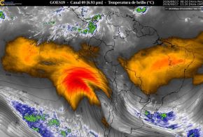 La Depresión Aislada de Niveles Altos (DANA)
es un sistema atmosférico frío que se ubica en niveles altos y medios de la atmósfera (entre 5 y 10 kilómetros de altura aproximadamente), sobre el océano Pacífico cerca de Perú y Chile. 