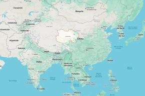 Mapa de localización de la provincia de Qignhai en la zona central de China. Imagen: Google Maps