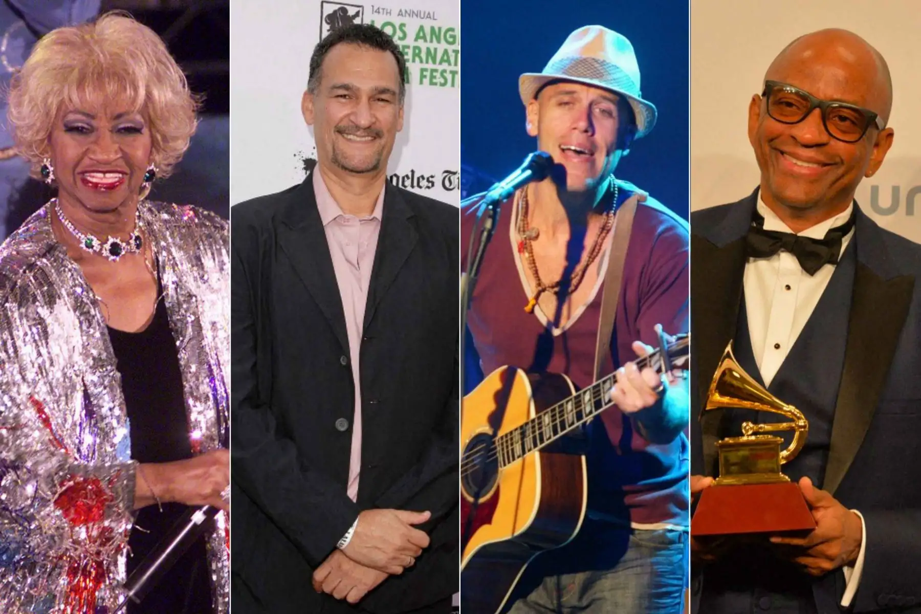 El cantautor peruano Gian Marco ingresará al Salón de la Fama de los Compositores Latinos junto con Celia Cruz, Kike Santander y Sergio George. El reconocimiento será otorgado en los Premios La Musa 2026, cuya decimotercera edición se realizará el 14 de octubre. Foto: ANDINA/Composición con fotos de AFP y archivo