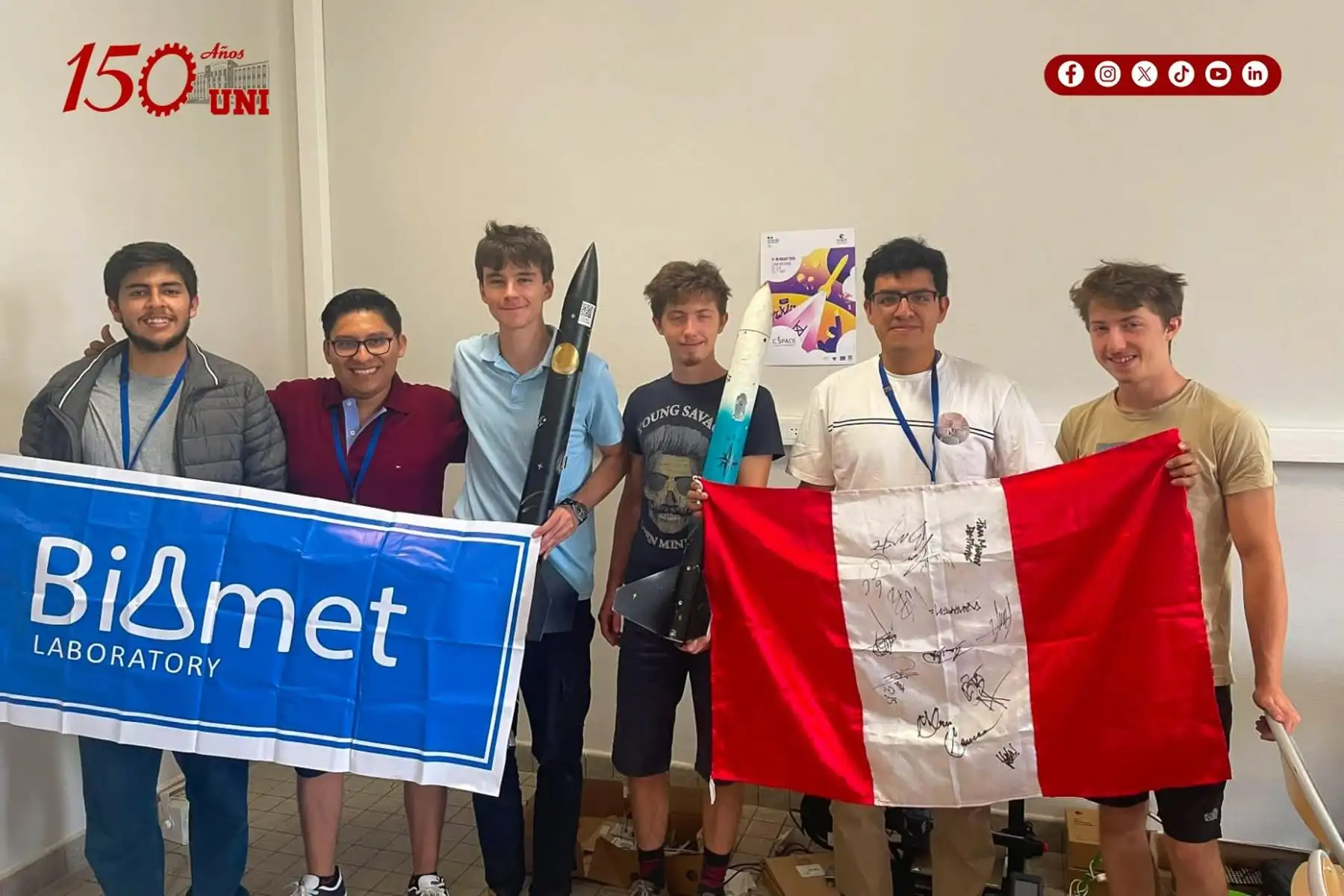 Estudiantes de la UNI logran segundo lugar en competencia de satélites en Francia