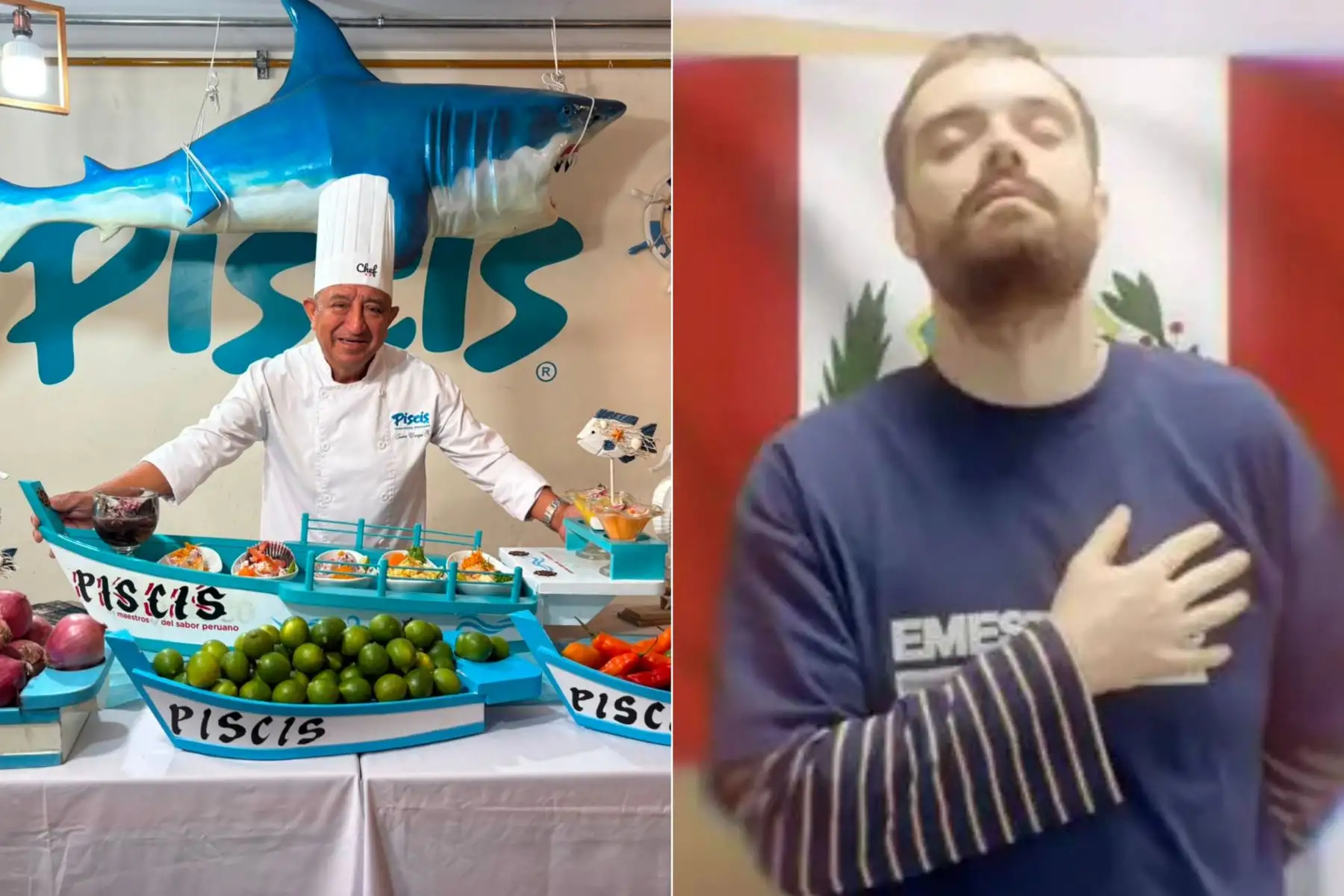 ARMAP convocó a los peruanos a sumarse en redes sociales para que el cebiche represente al país en el Mundial de Comidas 2026 anunciado por Ibai Llanos. La jornada se vincula al desafío que reunirá en el Callao a más de 500 maestros cebicheros y chefs para preparar el Cebiche Chalaco Más Grande del Mundo. Foto: ANDINA/Composición con fotos de archivo y Difusión.