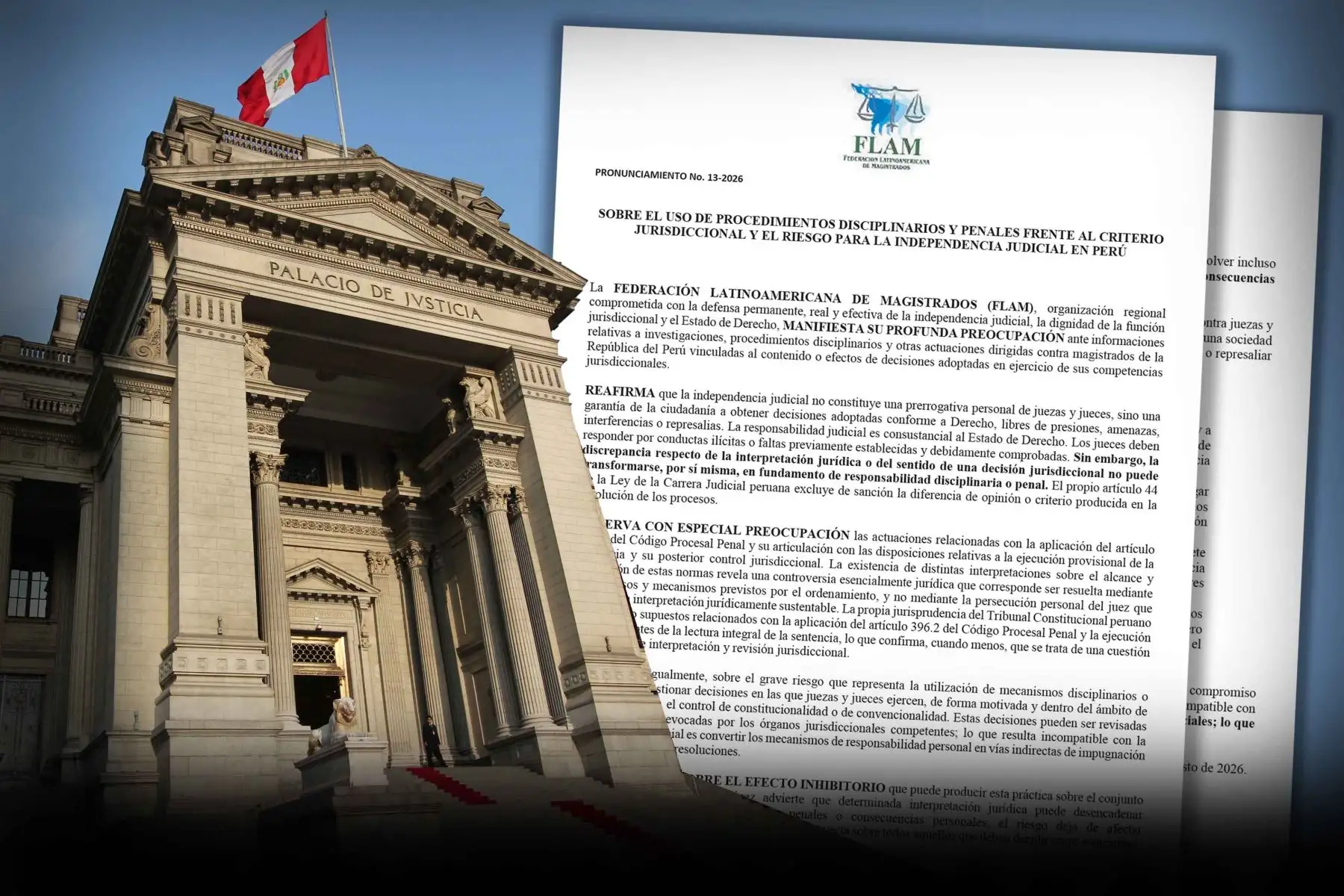 Magistrados de Latinoamérica expresan preocupación por procesos contra jueces peruanos